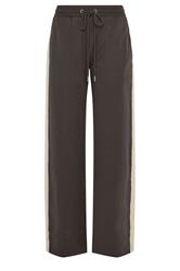 LTS Tall Women's Chocolate Brown Side Stripe Wide Leg Joggers | Long Tall Sally 1