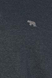 D555 Big & Tall Navy Blue Embroidered Long Sleeve Polo Shirt | BadRhino 3