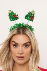 Green Christmas Tree Novelty Headband | Yours Clothing 1