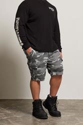BadRhino Big & Tall Grey Camo Cargo Shorts | BadRhino 1