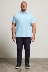 BadRhino Big & Tall Light Blue Short Sleeve Shirt 2
