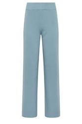 LTS Tall Light Blue Knitted Wide Leg Trousers