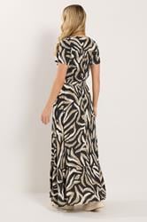 LTS Tall Women's Zebra Print Button Maxi Dress | Long Tall Sally 4