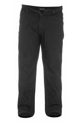 D555 Big & Tall Black Stretch Comfort Fit Jeans
