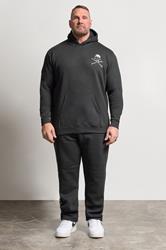 BadRhino Big & Tall Black Skull Graphic Hoodie | BadRhino 2
