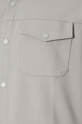 BadRhino Big & Tall Natural Brown Textured Jersey Shacket | BadRhino 6