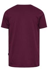 BadRhino Big & Tall Burgundy Red Skull & Snake Graphic T-Shirt | BadRhino 7