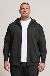BadRhino Black Essential Zip Through Hoodie | BadRhino 2