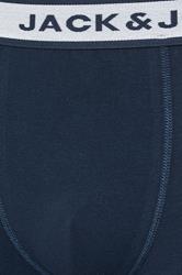 JACK & JONES Big & Tall 3 Pack White/Grey/Navy Blue Boxers | BadRhino 4