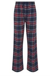LTS Tall Navy Blue & Red Cotton Check Pyjama Bottoms | Long Tall Sally 6