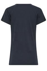 LTS Tall Women's Navy Blue Ribbed T-Shirt | Long Tall Sally 2