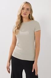 LTS Tall Ivory White Textured Slash Neck Top | Long Tall Sally 1