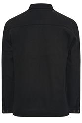 D555 Big & Tall Black Collared Harrington Jacket | BadRhino 2