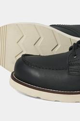 JACK & JONES Big & Tall Black Leather Toronto Boots | BadRhino 3