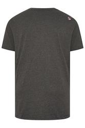 D555  Big & Tall Charcoal Grey 'Los Angeles' T-Shirt | BadRhino 2