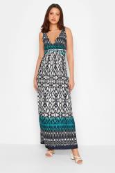 LTS Tall Women's Blue Aztec Print Maxi Dress | Long Tall Sally