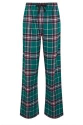 LTS Tall Turquoise Green Cotton Check Pyjama Bottoms | Long Tall Sally 5