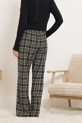 LTS Tall Black Cotton Check Pyjama Bottoms | Long Tall Sally 3