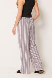 LTS Tall Women's Red & White Stripe Wide Leg Trousers | Long Tall Sally 4