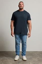 BadRhino Big & Tall Navy Extra Long Core T-Shirt | BadRhino 2