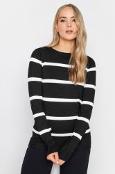 LTS Tall Women's Black Stripe Print Jumper | Long Tall Sally 1