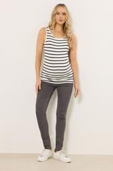 LTS Tall Maternity Grey Skinny AVA Jeans | Long Tall Sally 2