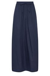 LTS Tall Navy Blue Pull On Cotton Maxi Skirt