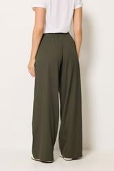 LTS Tall Women's Olive Green Pleated Wide Leg Trousers | Long Tall Sally 2