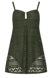 LTS Tall Green Crochet Swimskirt