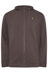 LYLE & SCOTT Big & Tall Brown Zip Through Hoodie | BadRhino 1