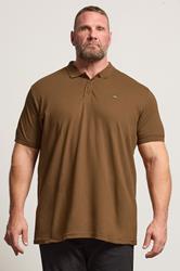BadRhino Big & Tall Brown Core Polo Shirt | BadRhino 1