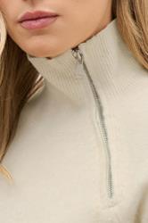 LTS PREMIUM Tall Ivory White Funnel Neck Zip Jumper | Long Tall Sally 5