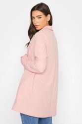 LTS Tall Women's Blush Pink Scuba Longline Blazer | Long Tall Sally 3