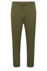 STUDIO A Big & Tall Khaki Green Pintuck Joggers | BadRhino 4