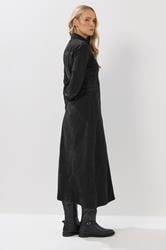 LTS Tall Blue Denim Long Sleeve Midi Dress | Long Tall Sally 3