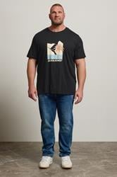 JACK & JONES Big & Tall Black Barbados Graphic T-Shirt | BadRhino 2