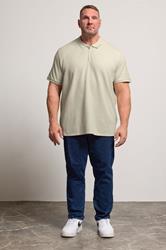 JACK & JONES Big & Tall Black Zip Neck Polo Shirt | BadRhino 2