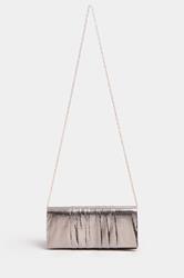 Gold Faux Leather Metallic Clutch Bag | Yours Clothing 4