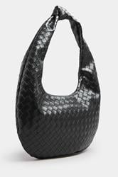 Black Knot Detail Woven Shoulder Bag | Yours Clothing 4