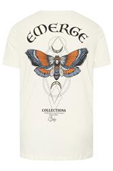 JACK & JONES Big & Tall Antique White Graphic T-Shirt | BadRhino 2