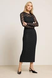 LTS Tall Black Lace Maxi Dress | Long Tall Sally 2
