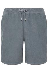 BadRhino Big & Tall Blue Elasticated Waist Corduroy Shorts