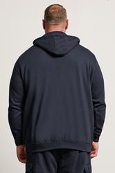 BadRhino Big & Tall 2 PACK Navy Blue Zip Through Hoodies | BadRhino 4