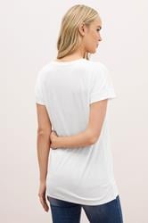 LTS PREMIUM Tall Womens White V-Neck T-Shirt | Long Tall Sally 3