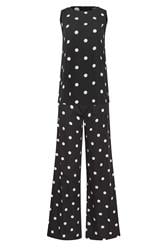 LTS Tall Women's Set Black Polka Dot Print Vest Top & Trousers | Long Tall Sally 7