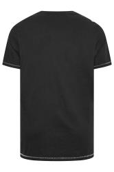 D555 Big & Tall Black 'LA' Camo Print T-Shirt | BadRhino 3