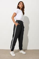 LTS Tall Women's Black Side Stripe Jogger 2