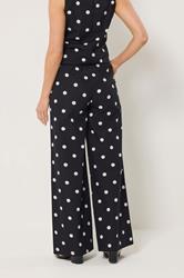LTS Tall Women's  Black Polka Dot Wide Leg Trousers | Long Tall Sally 2