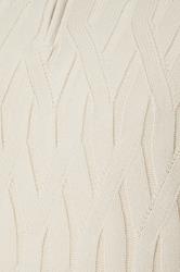 BadRhino Big & Tall Marshmallow Cream Cable Knit Quarter Zip Jumper | BadRhino 7