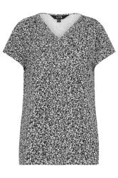 LTS 2 PACK Tall Women's Black & White Cotton Henley T-Shirts | Long Tall Sally 8